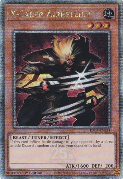 X-Saber Airbellum (Quarter Century Secret Rare) (RA03-EN221) [Quarter Century Bonanza]