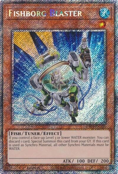 Fishborg Blaster (Platinum Secret Rare) (RA03-EN225) [Quarter Century Bonanza]