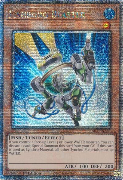Fishborg Blaster (Quarter Century Secret Rare) (RA03-EN225) [Quarter Century Bonanza]