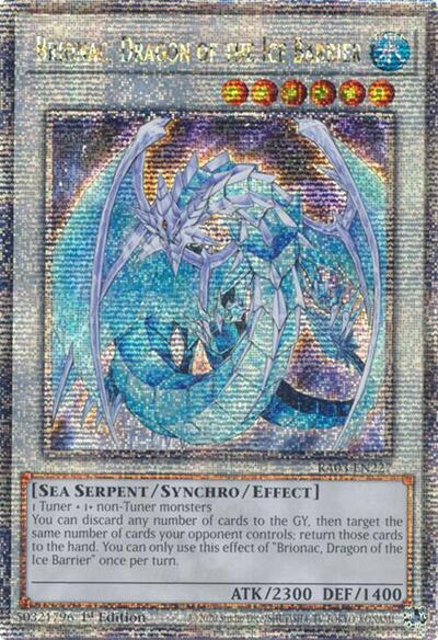 Brionac, Dragon of the Ice Barrier (Quarter Century Secret Rare) (RA03-EN227) [Quarter Century Bonanza]