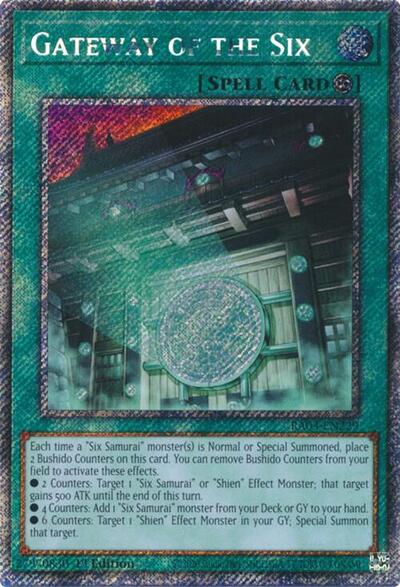 Gateway of the Six (Platinum Secret Rare) (RA03-EN229) [Quarter Century Bonanza]