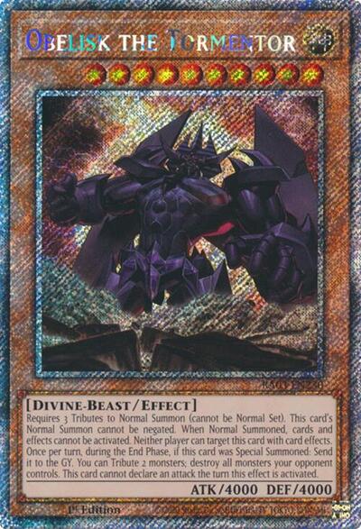Obelisk the Tormentor (Platinum Secret Rare) (RA03-EN230) [Quarter Century Bonanza]