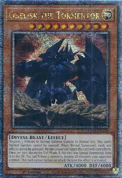 Obelisk the Tormentor (Quarter Century Secret Rare) (RA03-EN230) [Quarter Century Bonanza]