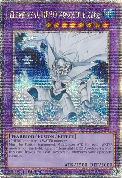 Elemental HERO Absolute Zero (Quarter Century Secret Rare) (RA03-EN231) [Quarter Century Bonanza]