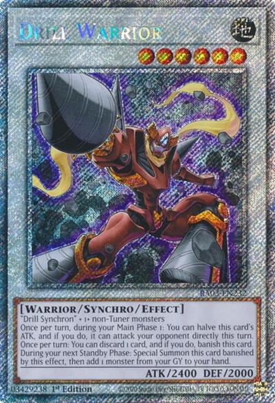 Drill Warrior (Platinum Secret Rare) (RA03-EN232) [Quarter Century Bonanza]