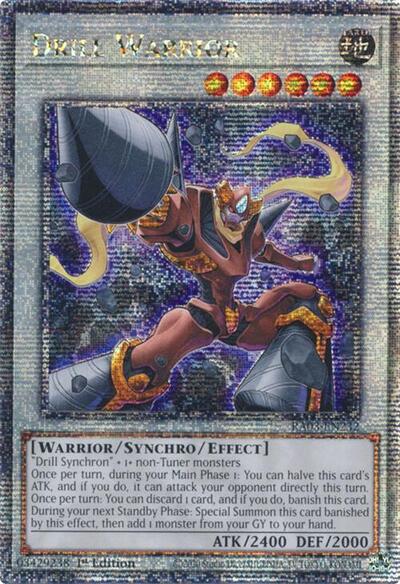 Drill Warrior (Quarter Century Secret Rare) (RA03-EN232) [Quarter Century Bonanza]