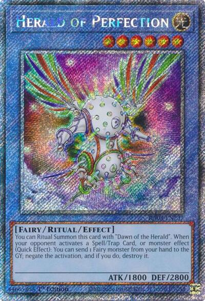 Herald of Perfection (Platinum Secret Rare) (RA03-EN237) [Quarter Century Bonanza]