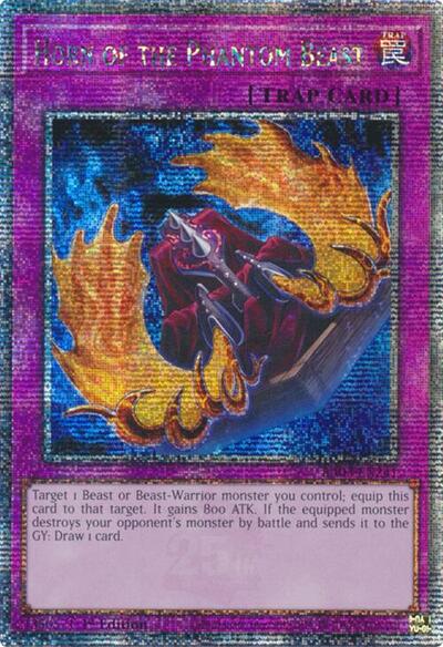 Horn of the Phantom Beast (Quarter Century Secret Rare) (RA03-EN241) [Quarter Century Bonanza]