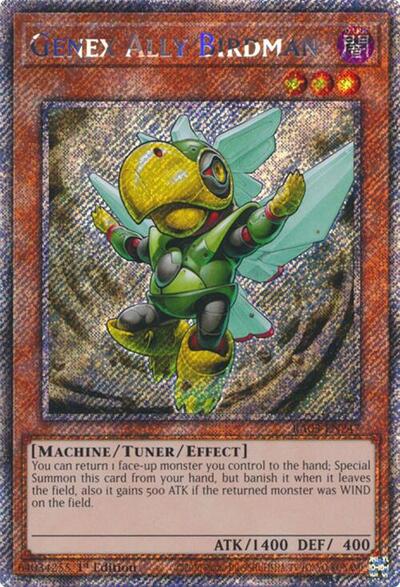 Genex Ally Birdman (Platinum Secret Rare) (RA03-EN247) [Quarter Century Bonanza]