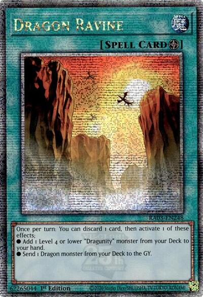Dragon Ravine (Quarter Century Secret Rare) (RA03-EN248) [Quarter Century Bonanza]