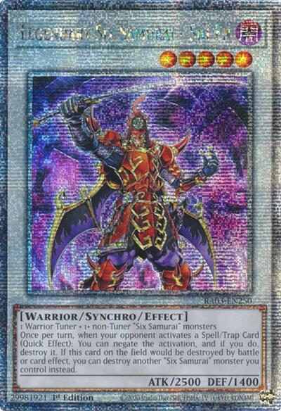 Legendary Six Samurai - Shi En (Quarter Century Secret Rare) (RA03-EN250) [Quarter Century Bonanza]