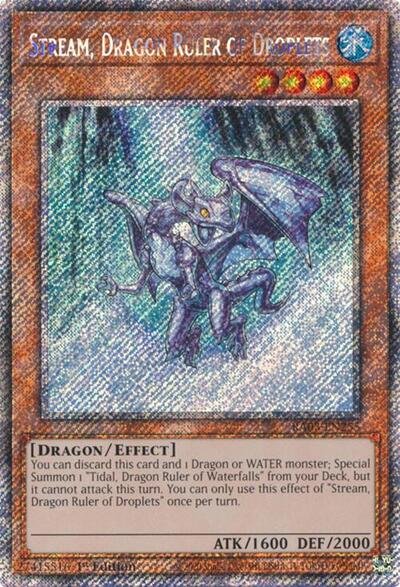 Stream, Dragon Ruler of Droplets (Platinum Secret Rare) (RA03-EN255) [Quarter Century Bonanza]