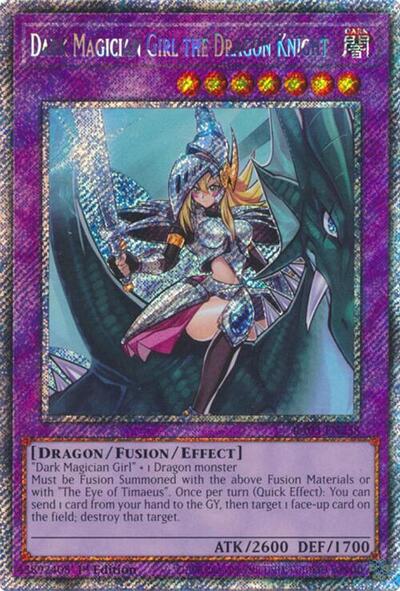Dark Magician Girl the Dragon Knight (Platinum Secret Rare) (RA03-EN258) [Quarter Century Bonanza]