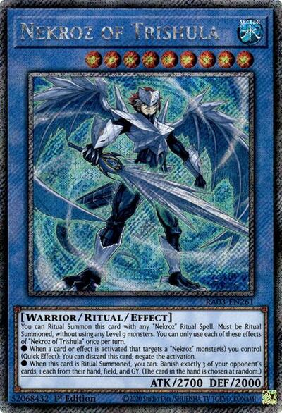 Nekroz of Trishula (Platinum Secret Rare) (RA03-EN261) [Quarter Century Bonanza]