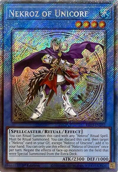 Nekroz of Unicore (Platinum Secret Rare) (RA03-EN262) [Quarter Century Bonanza]