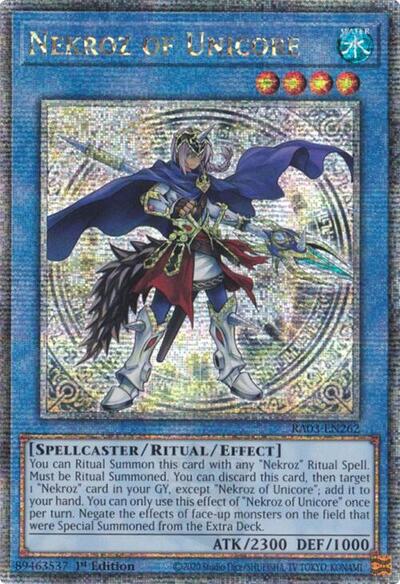 Nekroz of Unicore (Quarter Century Secret Rare) (RA03-EN262) [Quarter Century Bonanza]