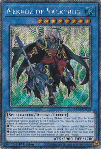 Nekroz of Valkyrus (Platinum Secret Rare) (RA03-EN263) [Quarter Century Bonanza]