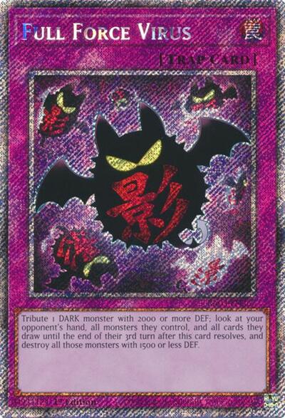 Full Force Virus (Platinum Secret Rare) (RA03-EN267) [Quarter Century Bonanza]