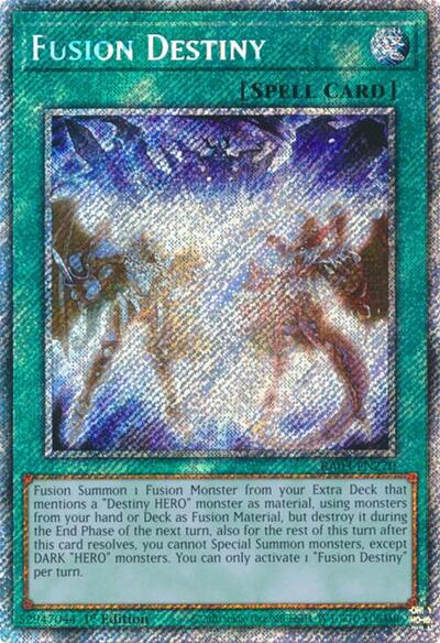 Fusion Destiny (Platinum Secret Rare) (RA03-EN270) [Quarter Century Bonanza]