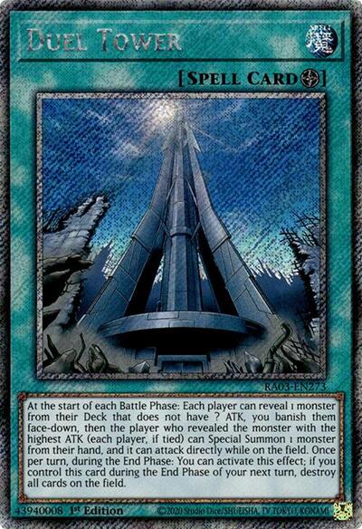 Duel Tower (Platinum Secret Rare) (RA03-EN273) [Quarter Century Bonanza]