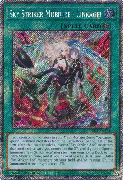 Sky Striker Mobilize - Linkage! (Platinum Secret Rare) (RA03-EN274) [Quarter Century Bonanza]