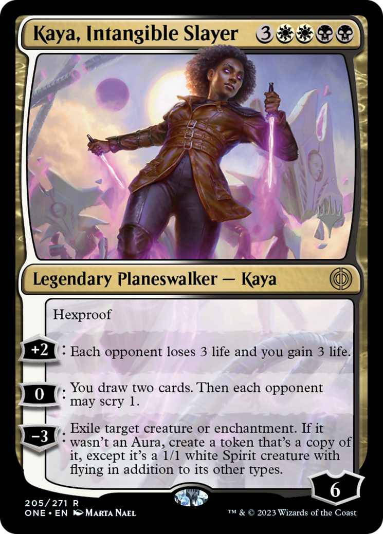 Kaya, Intangible Slayer (PPONE-205P) - Phyrexia: All Will Be One Promos