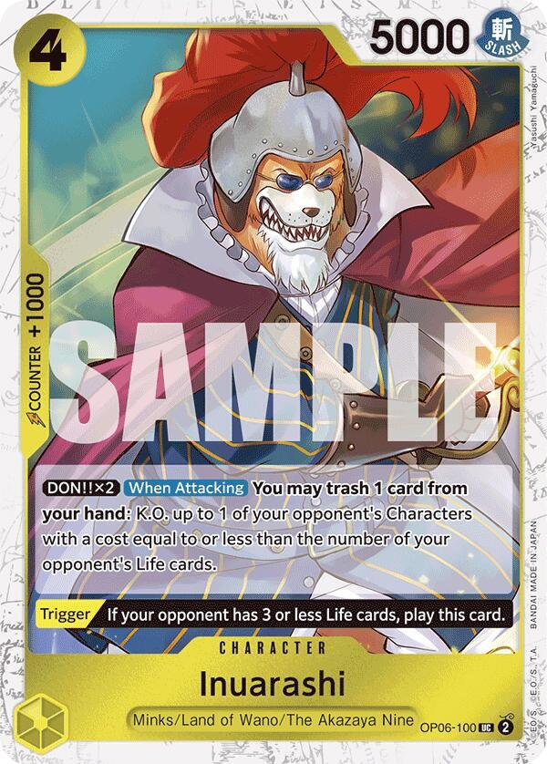 Inuarashi (Jolly Roger Foil) (OP06-100) [Premium Booster -The Best-]
