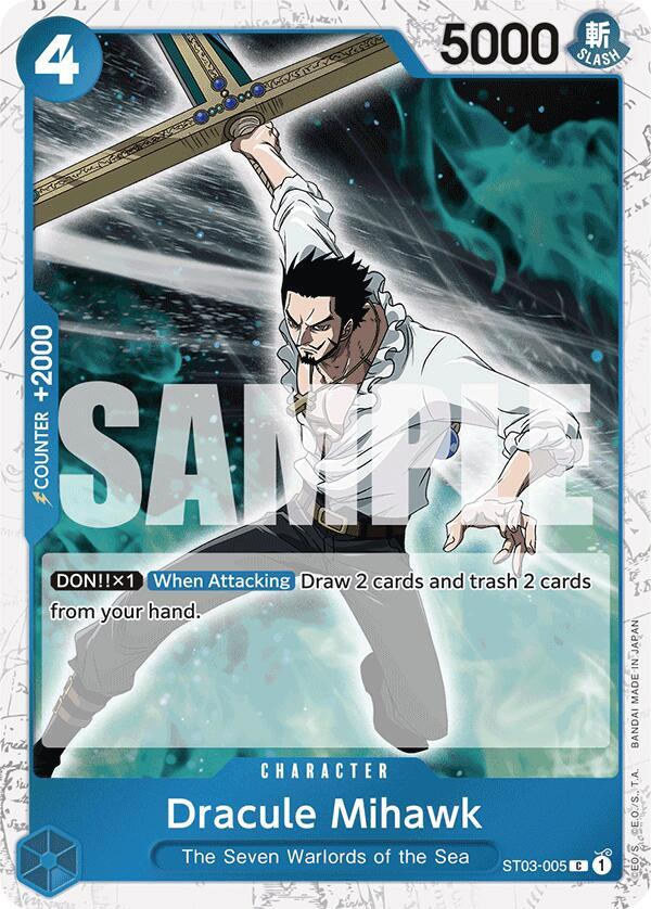 Dracule Mihawk (ST03-005) (Jolly Roger Foil) (ST03-005) [Premium Booster -The Best-]