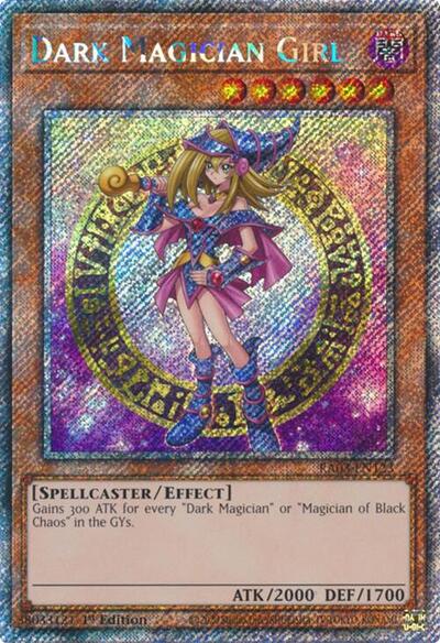 Dark Magician Girl (Platinum Secret Rare) (B) (RA03-EN123) [Quarter Century Bonanza]