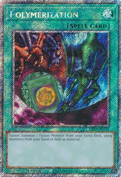 Polymerization (A) (Alternate Art) (Platinum Secret Rare) (RA03-EN051) [Quarter Century Bonanza]