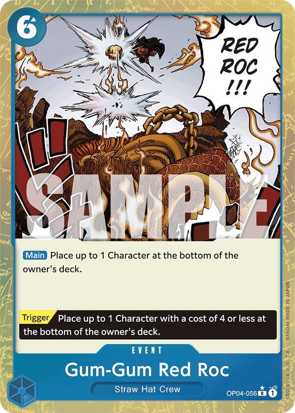 Gum-Gum Red Roc (Textured Foil) (OP04-056) [Premium Booster -The Best-]
