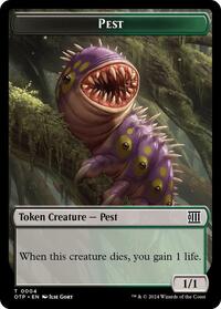 Pest // Plot Double-Sided Token (4 // 20) [Outlaws of Thunder Junction: Breaking News]