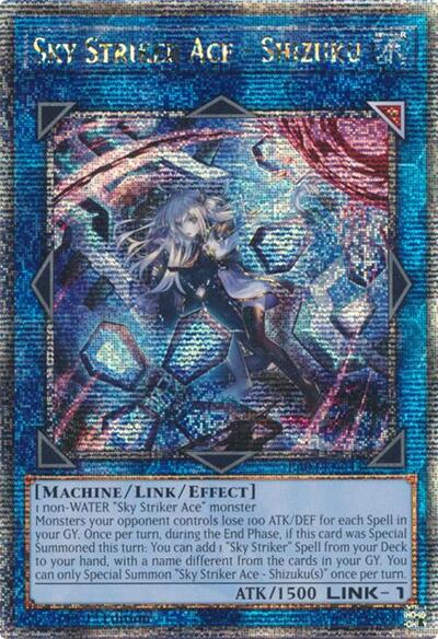 Sky Striker Ace - Shizuku (Alternate Art) (Quarter Century Secret Rare) (RA03-EN043) [Quarter Century Bonanza]