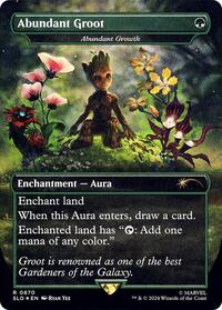 Abundant Groot - Abundant Growth (Rainbow Foil) (870) [Secret Lair Drop Series]