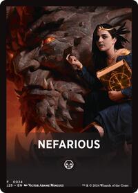 Nefarious Theme Card (24) [Foundations Jumpstart]