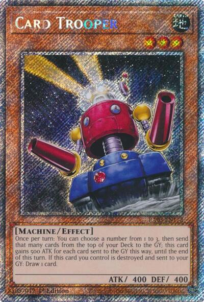 Card Trooper (Platinum Secret Rare) (RA03-EN172) [Quarter Century Bonanza]