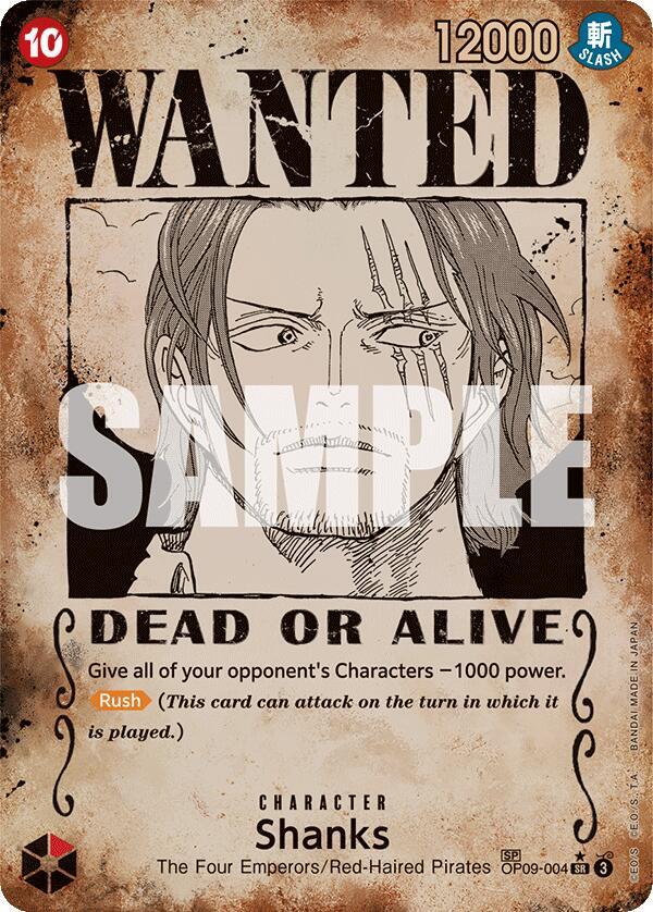 Shanks (004) (Wanted Poster) (OP09-004) [Emperors in the New World]