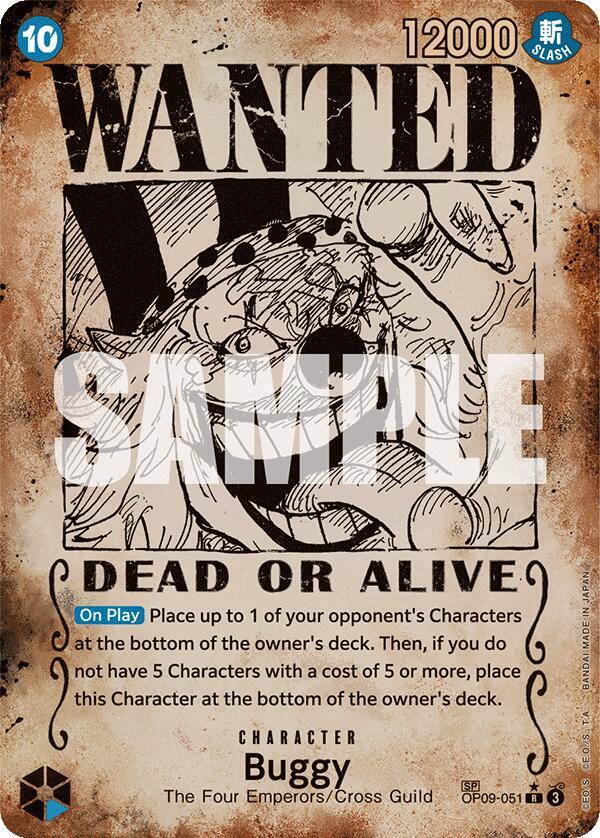 Buggy (051) (Wanted Poster) (OP09-051) [Emperors in the New World]
