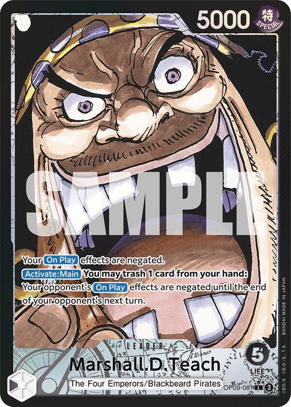 Marshall.D.Teach (081) (Parallel) (OP09-081) [Emperors in the New World]