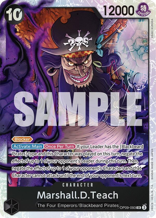Marshall.D.Teach (093) (OP09-093) [Emperors in the New World]