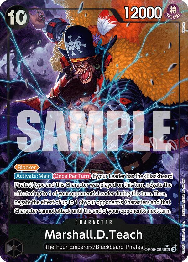 Marshall.D.Teach (093) (Alternate Art) (OP09-093) [Emperors in the New World]