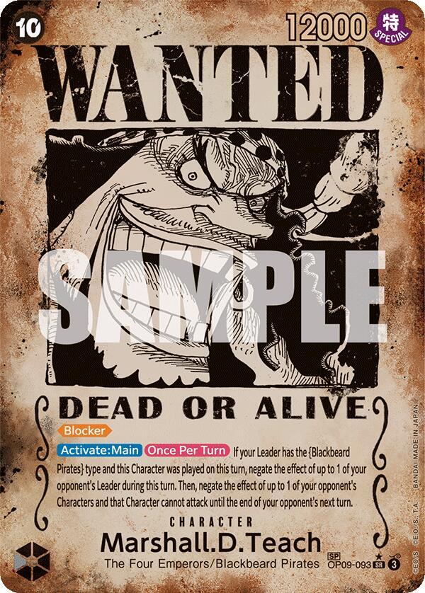 Marshall.D.Teach (093) (Wanted Poster) (OP09-093) [Emperors in the New World]