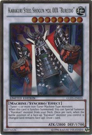 Karakuri Steel Shogun mdl 00X "Bureido" (GLD5-EN035) - Gold Series: Haunted Mine Limited