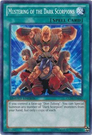 Mustering of the Dark Scorpions (GLD5-EN042) - Gold Series: Haunted Mine Limited