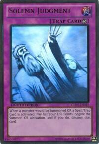 Solemn Judgment (GLD5-EN045) [Gold Series: Haunted Mine]