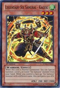 Legendary Six Samurai - Kageki (SDWA-EN018) [Structure Deck: Samurai Warlords]