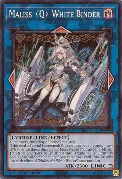 Maliss Q White Binder (CRBR-EN019) [Crossover Breakers]