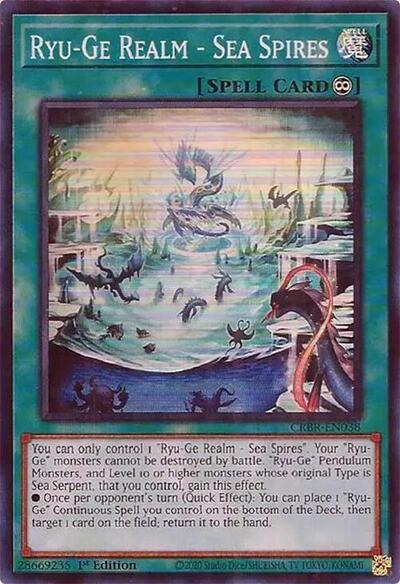 Ryu-Ge Realm - Sea Spires (SR) (CRBR-EN038) [Crossover Breakers]