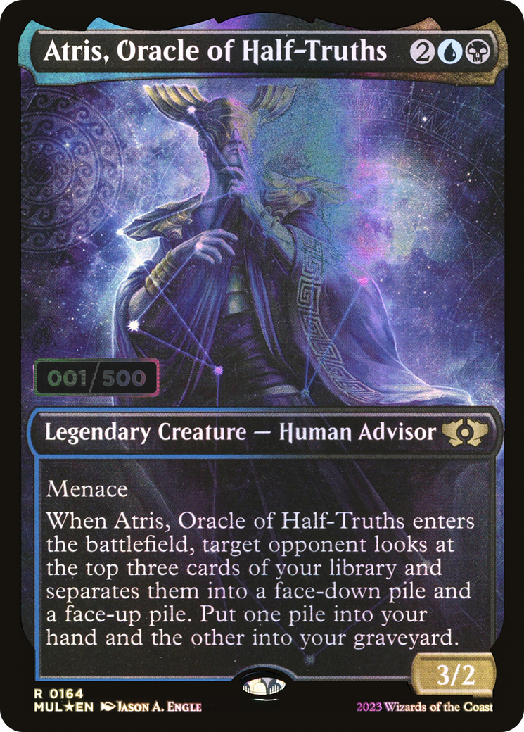 Atris, Oracle of Half-Truths (Serial Numbered) (MUL-164Z) - Multiverse Legends: (Showcase) Foil