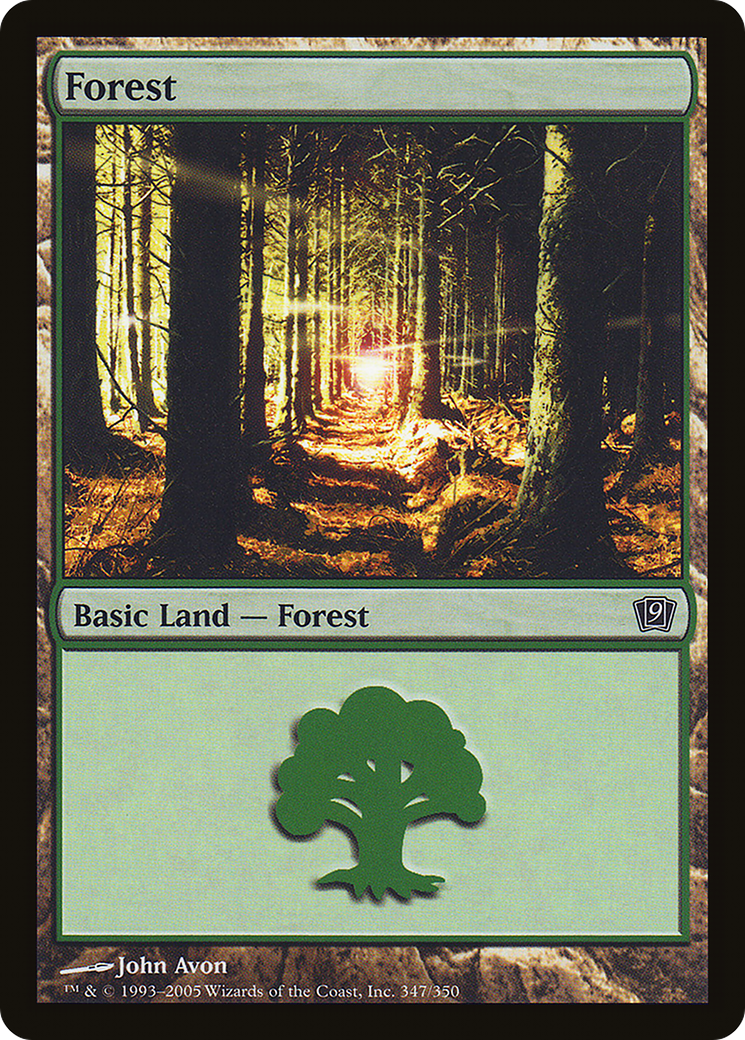 Forest (9ED-347★) - 9th Edition Foil